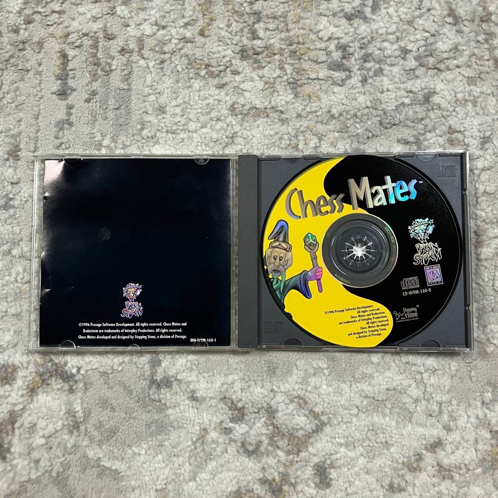 Chess Mates PC CD-ROM Educational Strategy Game Ages 6-101 Brainstorm Software