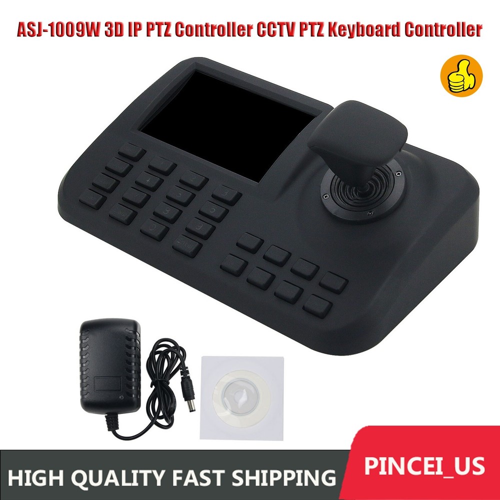 ASJ-1009W 3D IP PTZ Controller CCTV PTZ Keyboard Controller Joystick pe66