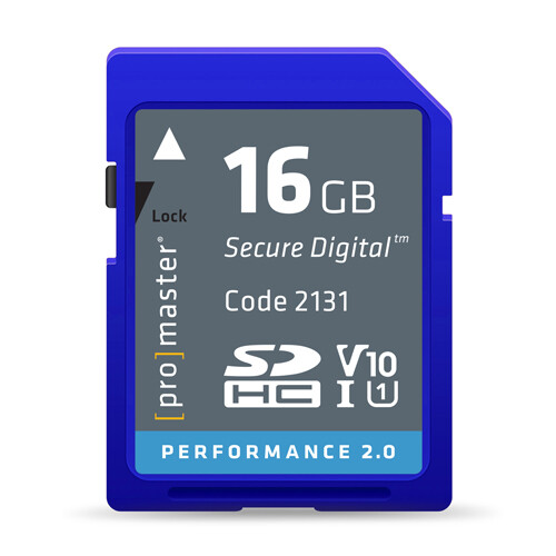 Promaster SDHC 16GB Performance 2.0 Memory Card