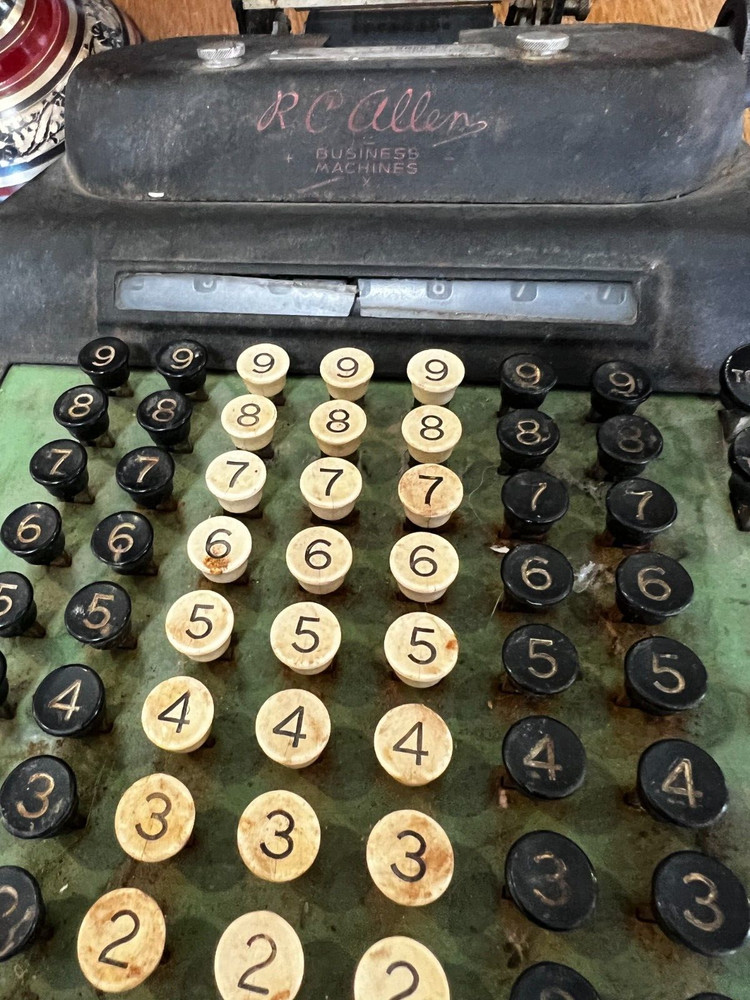 Vintage R. C. Allen Business Machines Model Model 75 Adding Machine