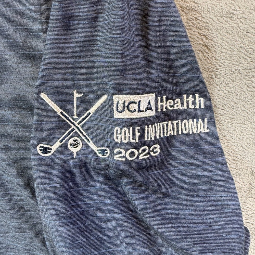 Travis Mathew Crestview 1/4 Zip Pullover Men's Size XL Blue UCLA Golf