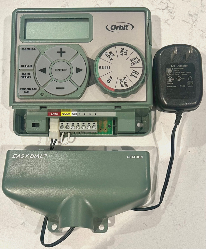 Orbit 4 Station Indoor Easy Dial Sprinkler Timer MODEL 57874