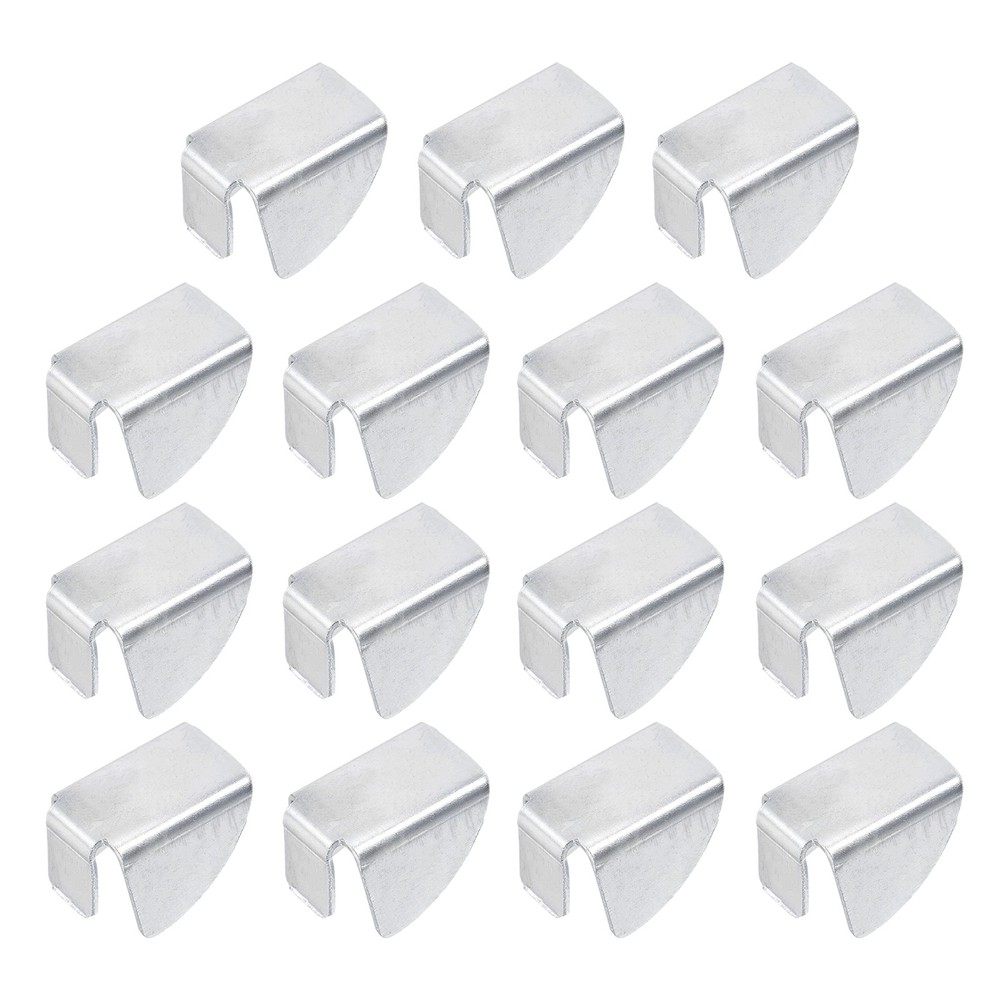 For 15pcs 10mm Triangle Shaped Adjustable Shelf Clips, Silver