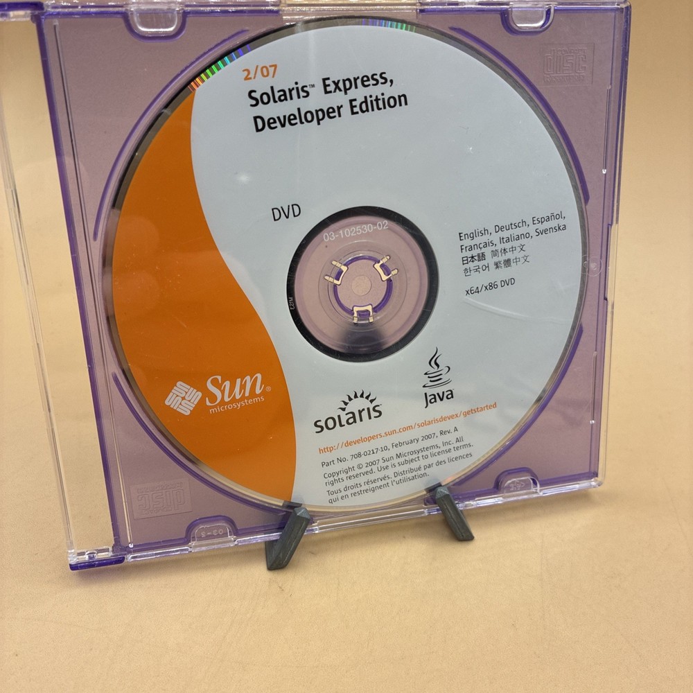 Solaris Express Developer Edition 2/07 - DVD (Sun Microsystems 2007