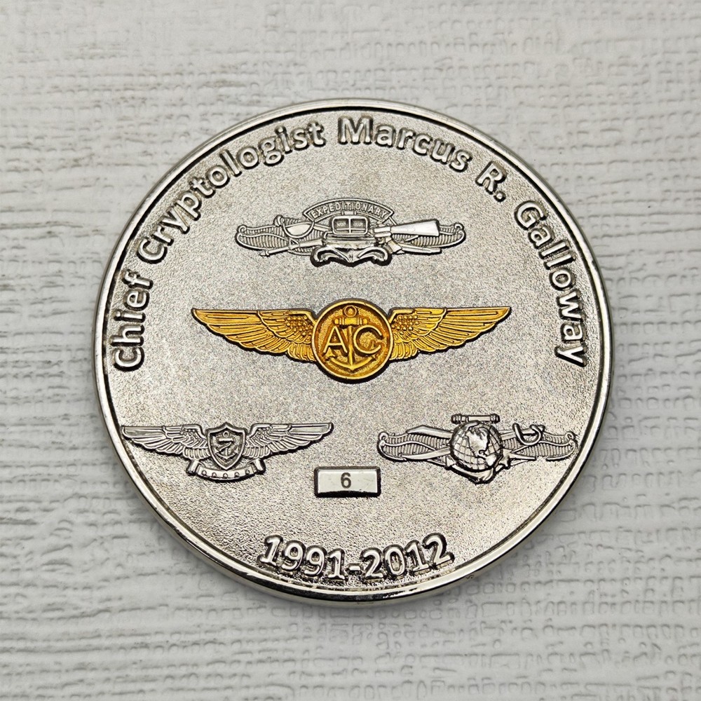 Chief Cryptologist Marcus R.Galloway Challenge Coin