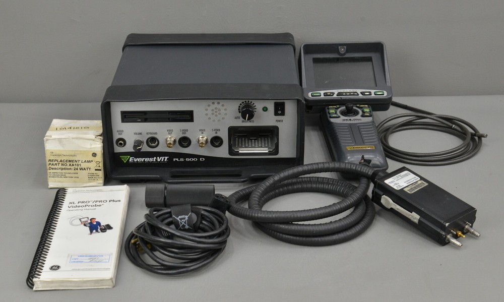 Everest-PLS 500D-A VideoProbe Remote Imaging Borescope XL Pro System w Case