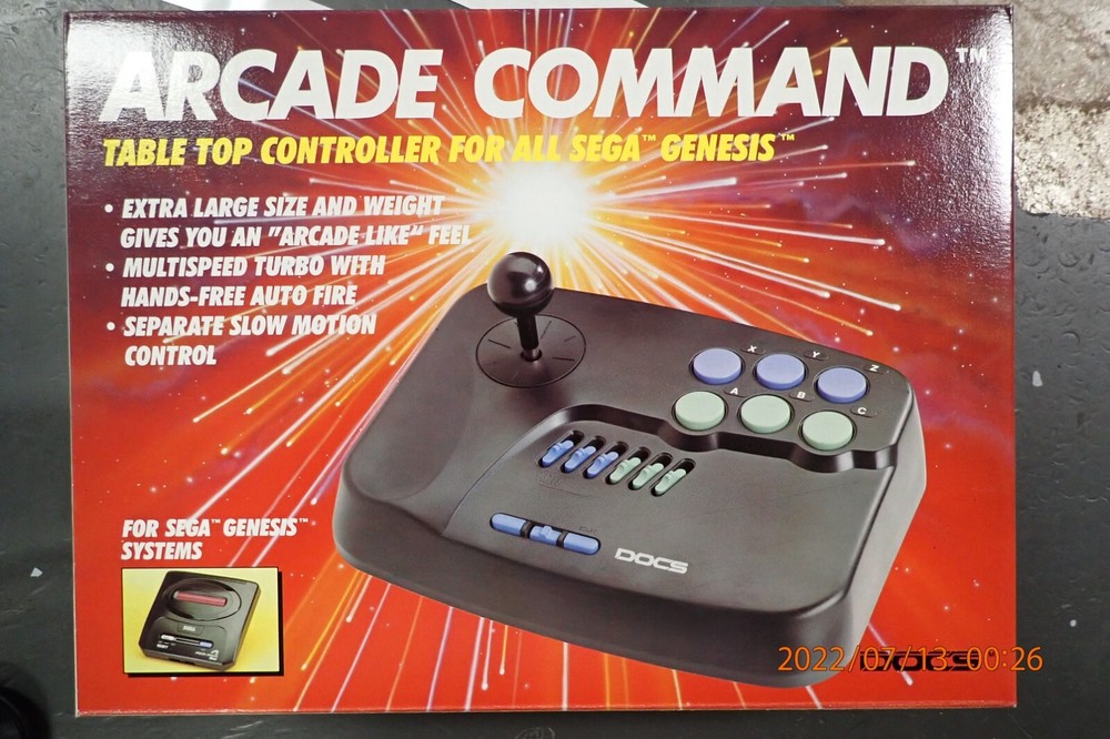 Doc's 6 Button Game Control Pad Arcade Command Joy stick FOR Sega Genesis
