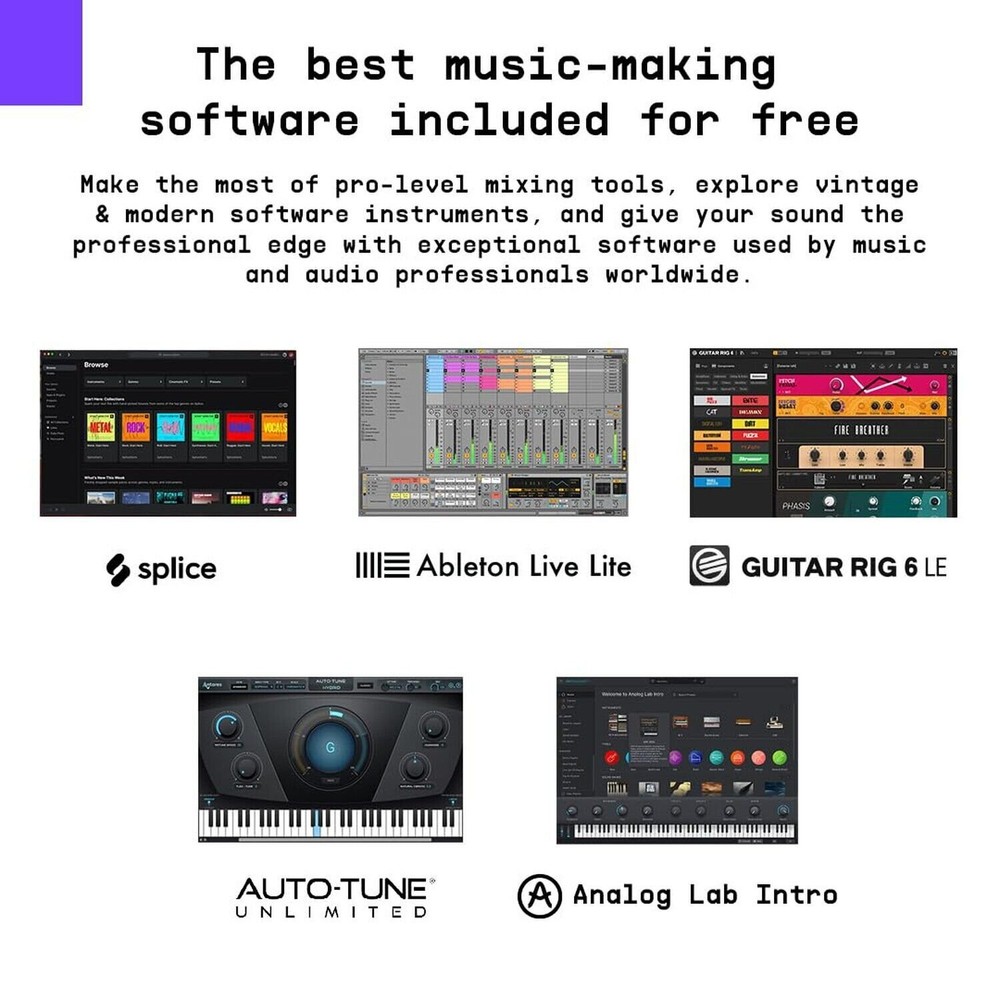 Arturia MiniFuse Recording Pack — USB Audio Interface Bundle with Condenser M...