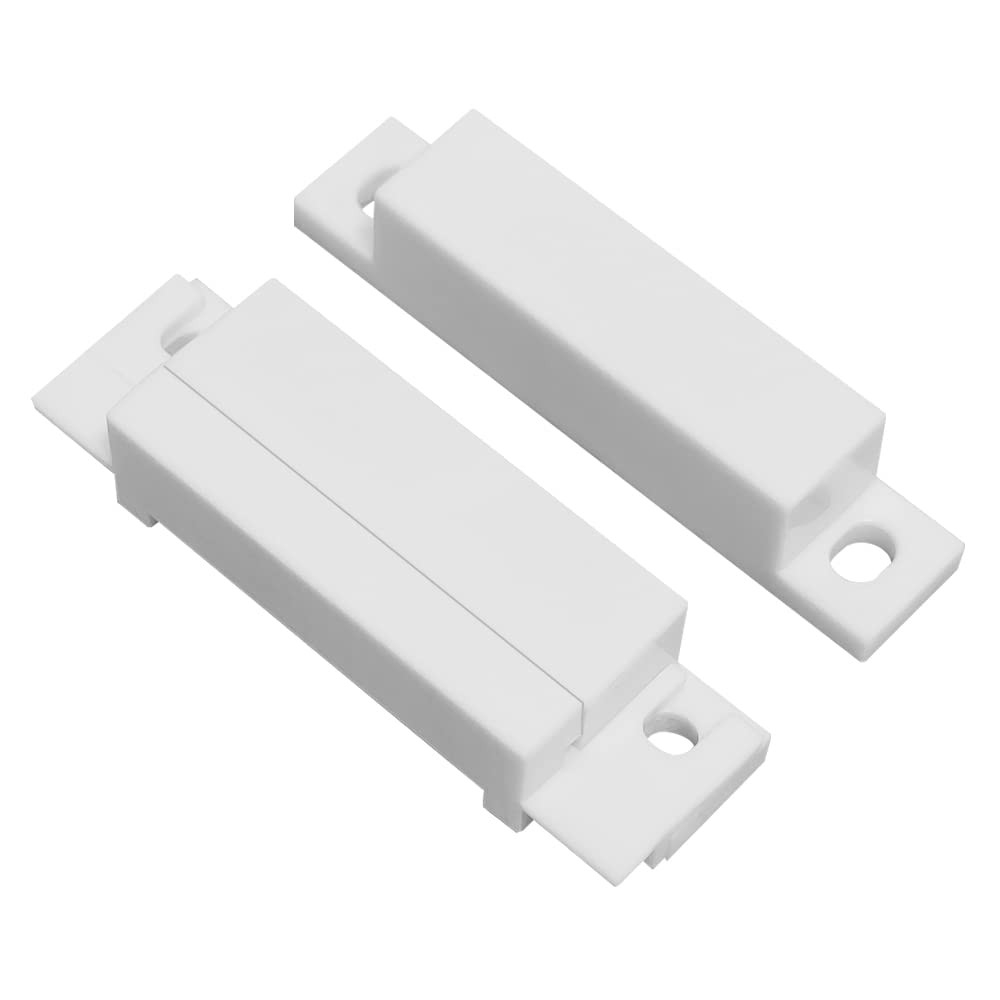 WESUA 5 Pack Surface Mounted NC Magnetic Door Contacts Switch Sensor white
