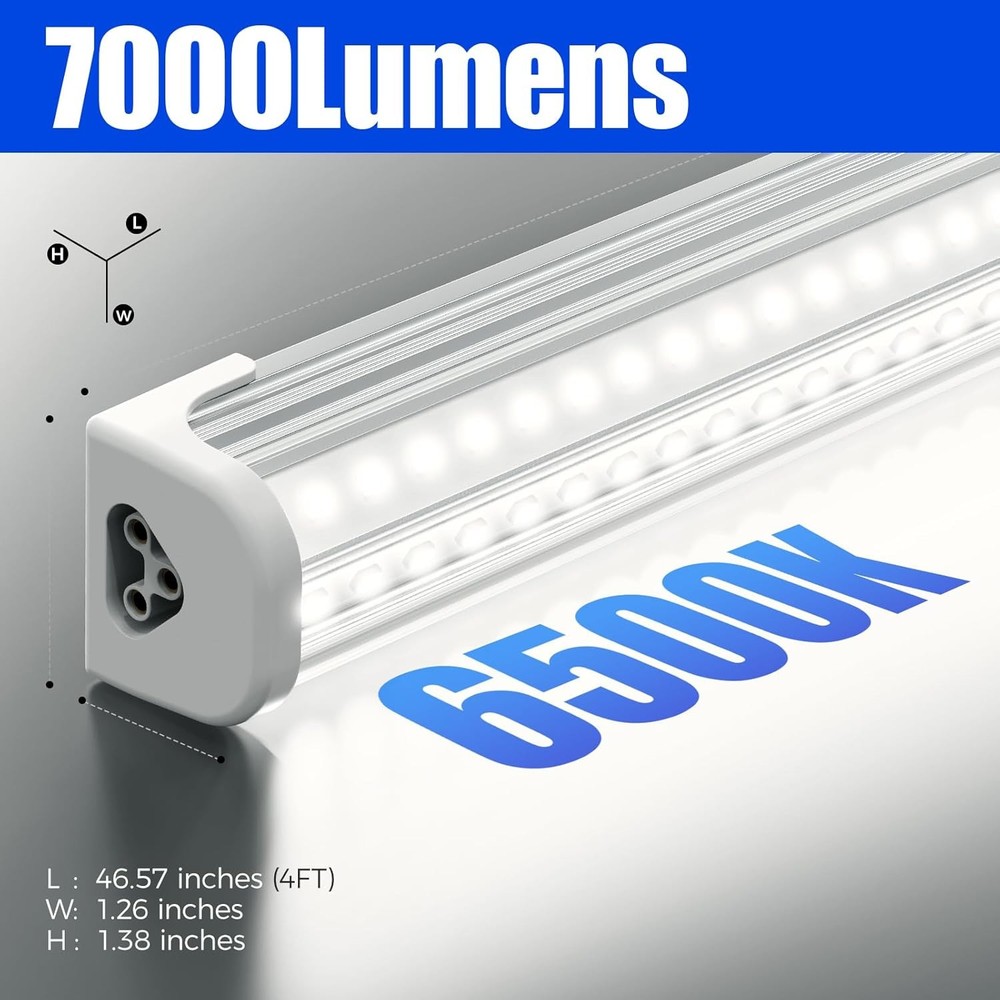 USB LED Car Interior Atmosphere Lamp Kit 4 Pcs Blue