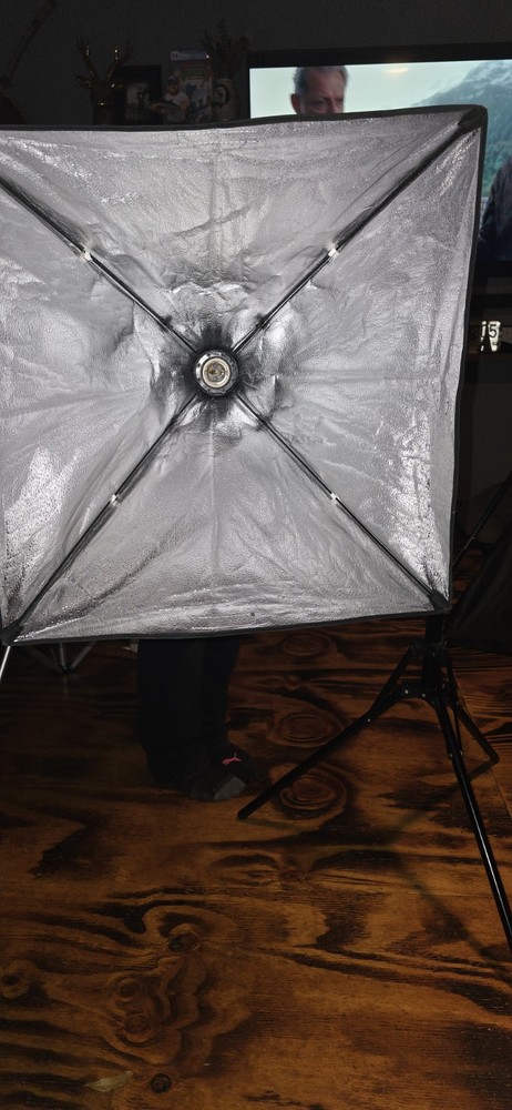 ePhotoInc 2-CFL Softbox Continuous Lighting Kit, 4-Bulb, AC Powered