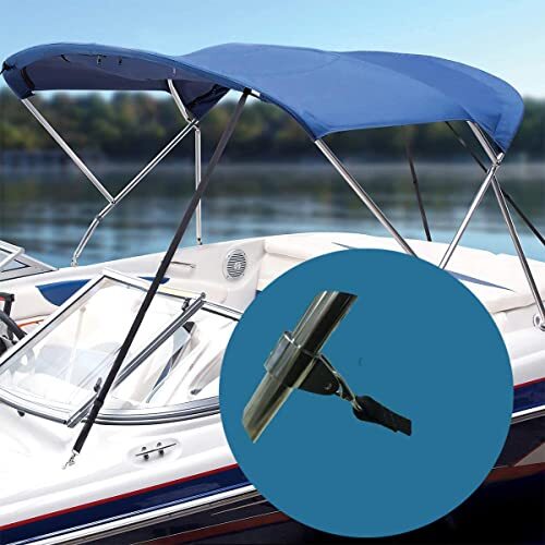 Adjustable Bimini Top StrapsMarine Awning Webbing Straps with Stainless Stee ...
