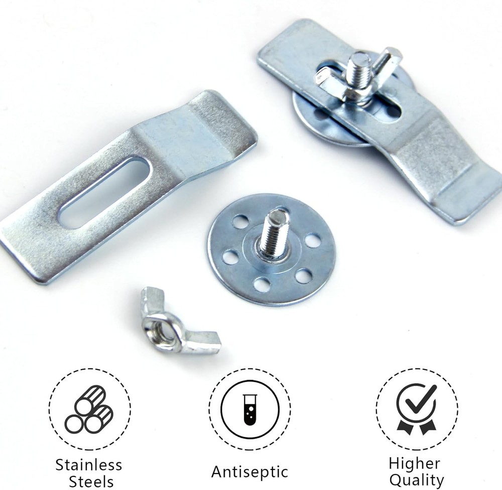 Undermount Sink Clips Mounting Kit Brackets Fastener Support 12 PCS Hardware