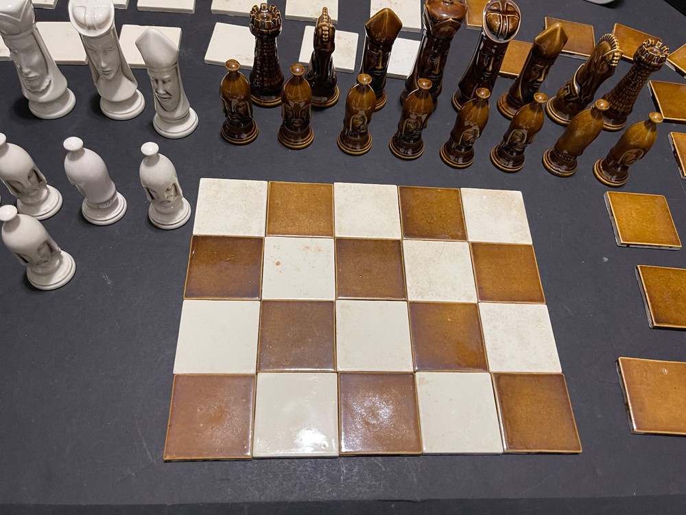 CHESS SET making kit - Ceramic tiles kit for making chess boards - Duncan Chess