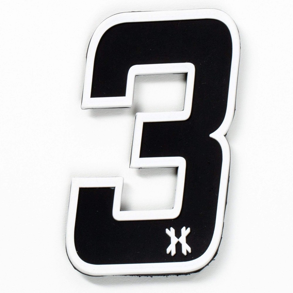 HK Army Rubber Number Patch W/ Hook and Loop - "3"