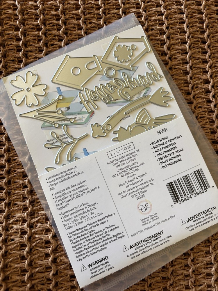 Sizzix Thinlits Die Set 16PK - Hello Spring