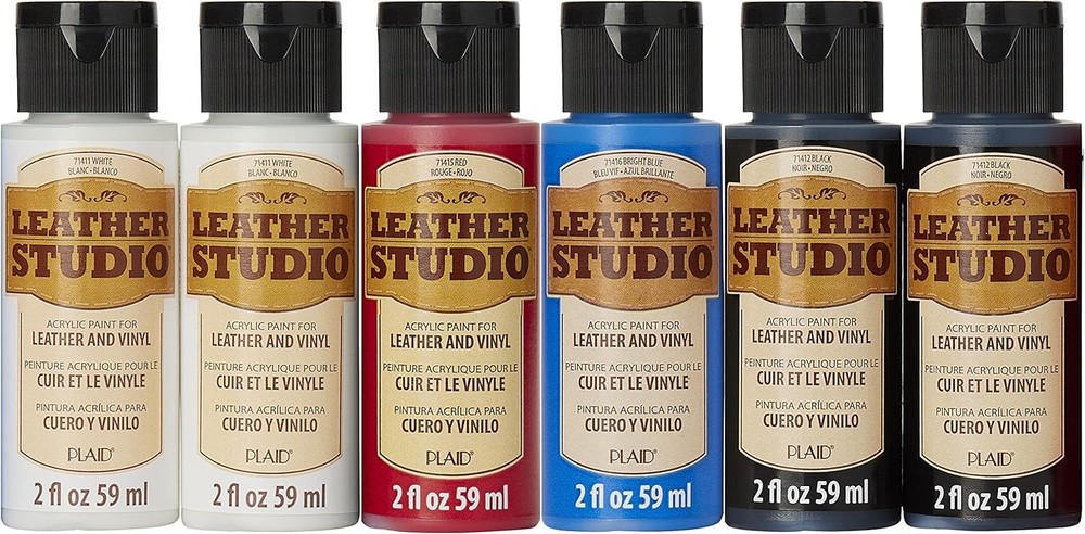 Leather Studio Set of 6 2 fl oz Acrylic 1 Count (Pack 1),