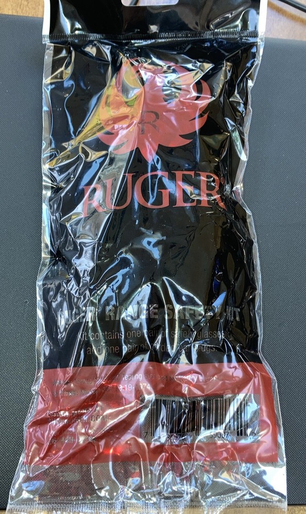5x sets Ruger Range Safety Kit Glasses + Ear Plugs