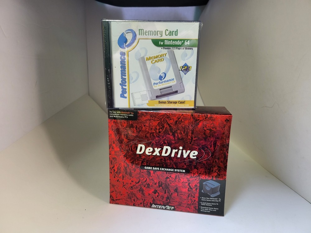 NEW Memory Card & DexDrive to PC Game Save Exchange Transfer System N64