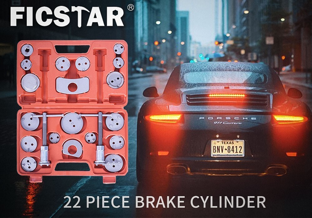 22pc Universal Disc Brake Caliper Compressor Rewind Piston Wind Back Tool Set US