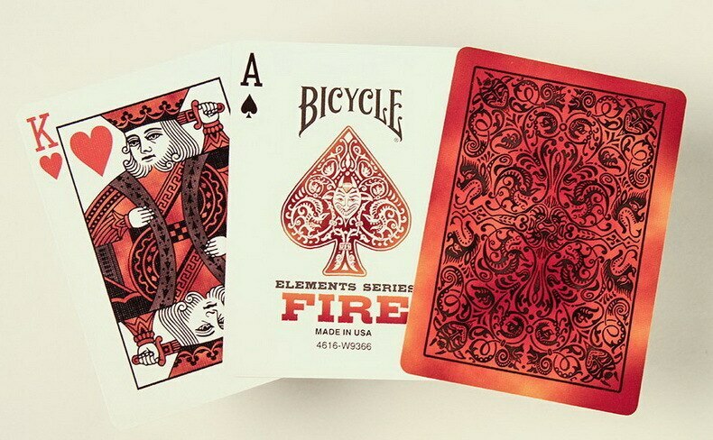 Bicycle® Elements Series: Fire Playing Card Deck, Single Deck, *NEW*