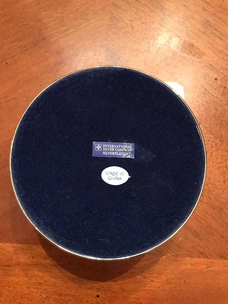 International Silver Company Silver Plated Wine Caddy Coaster