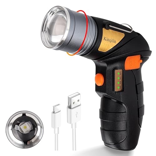 Rechargeable Spotlight,Super Bright 100,000 LED Handheld Spotlight with
