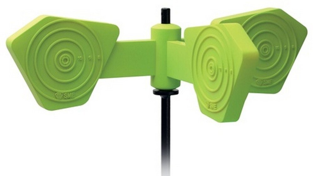 SME Green .22-.50 Cal Self-Healing Windmill Interactive Target - SMESHW