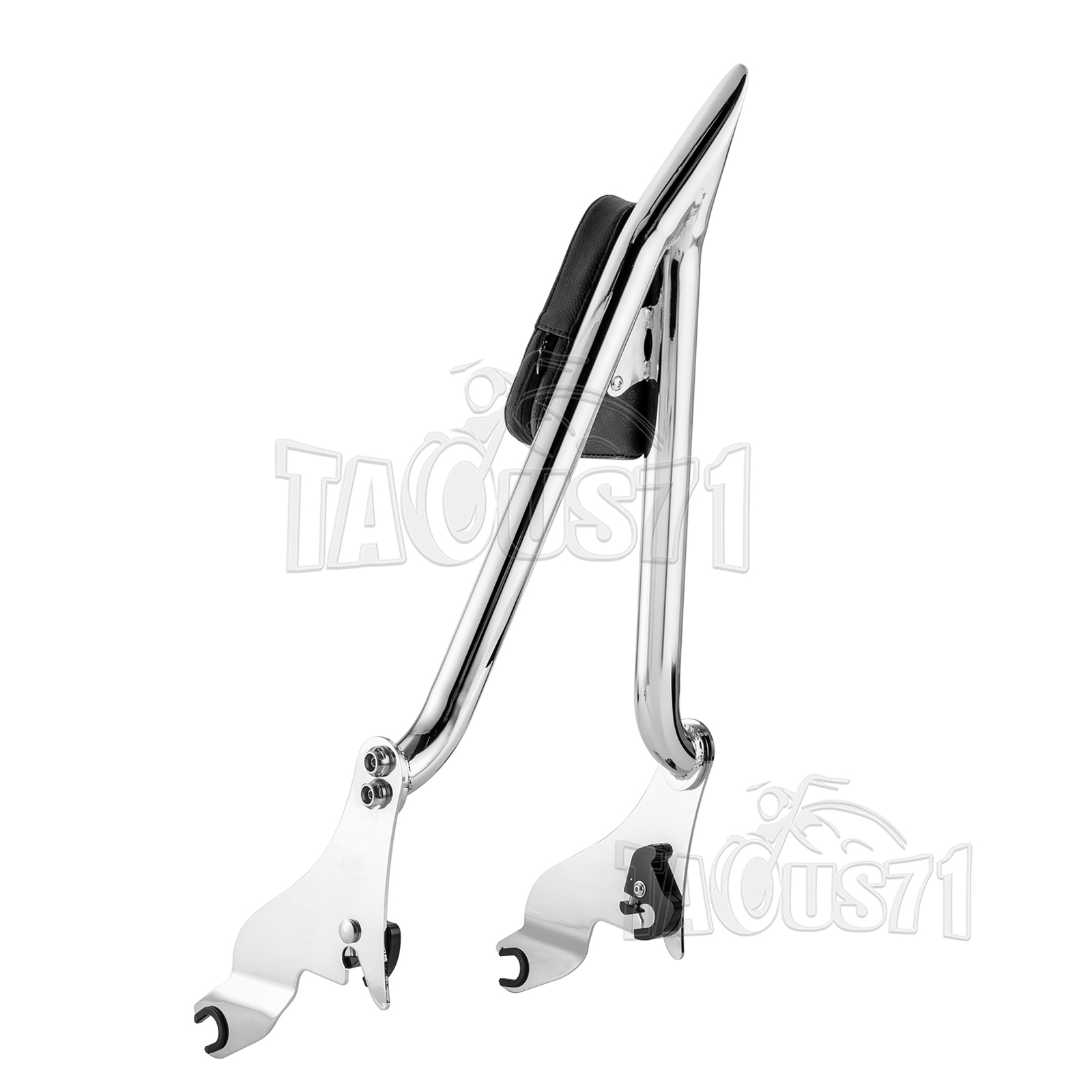 27" Tall Sissy Bar Backrest w/Rack for Harley Road King Street Glide 2009-2024