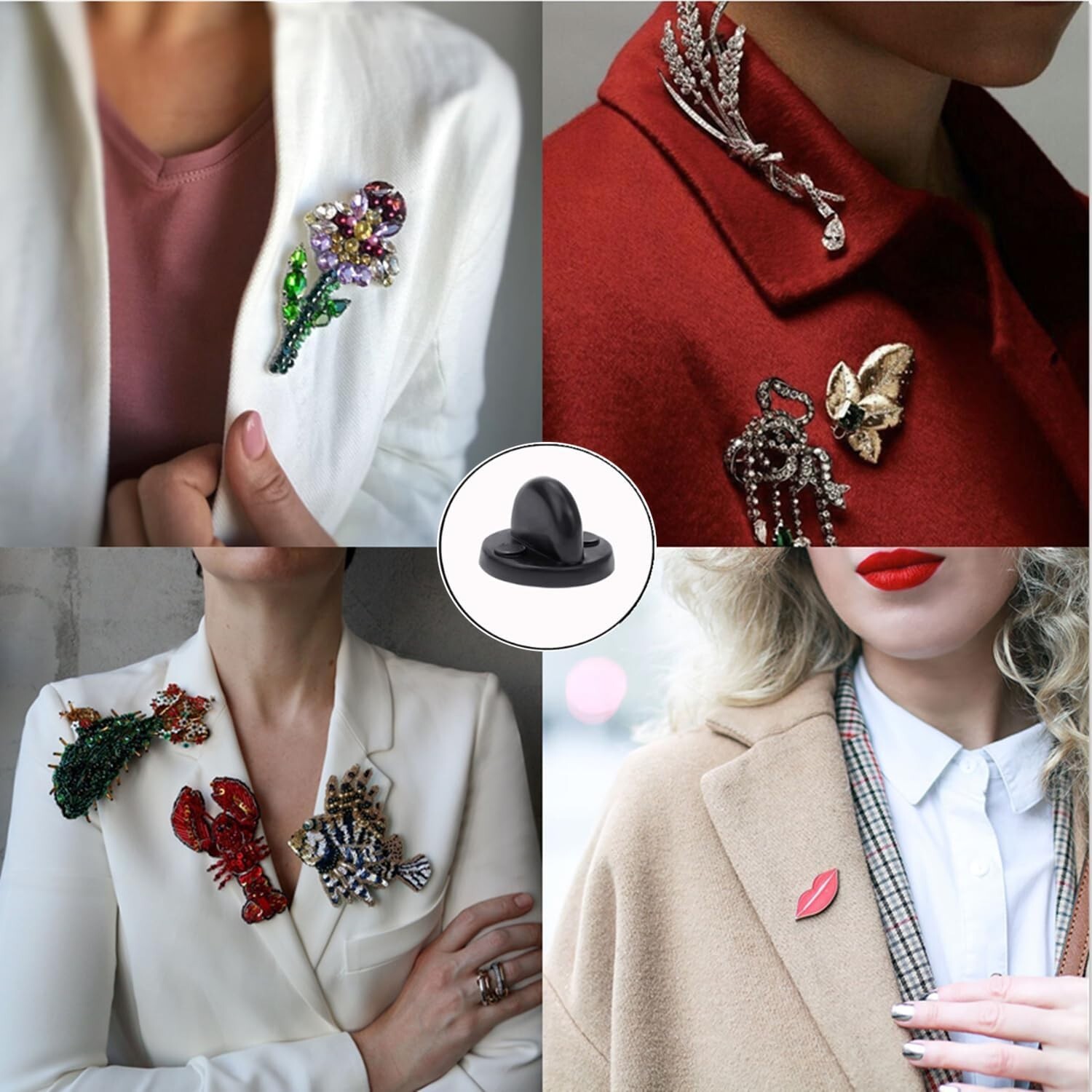 Rubber Pin Backs 50pcs Lapel Pin Backs Pin Safety Backs For Brooch Black