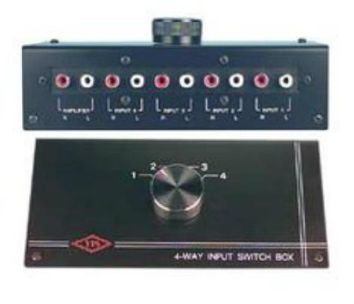NEW 4 RCA Input Source Audio Selector Stereo Switch Inputs change Amplifier CD