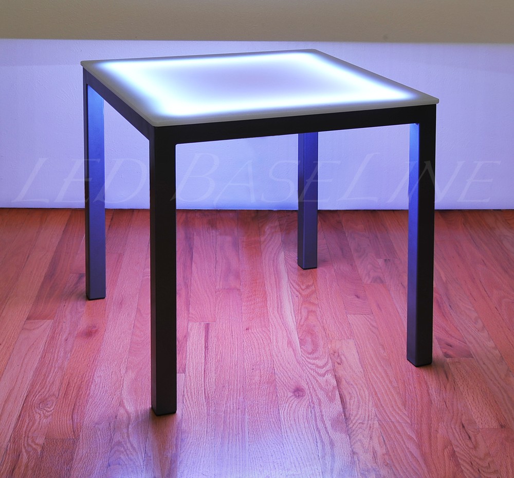 22" LED SIDE TABLE Lighted COLOR CHANGING MODERN