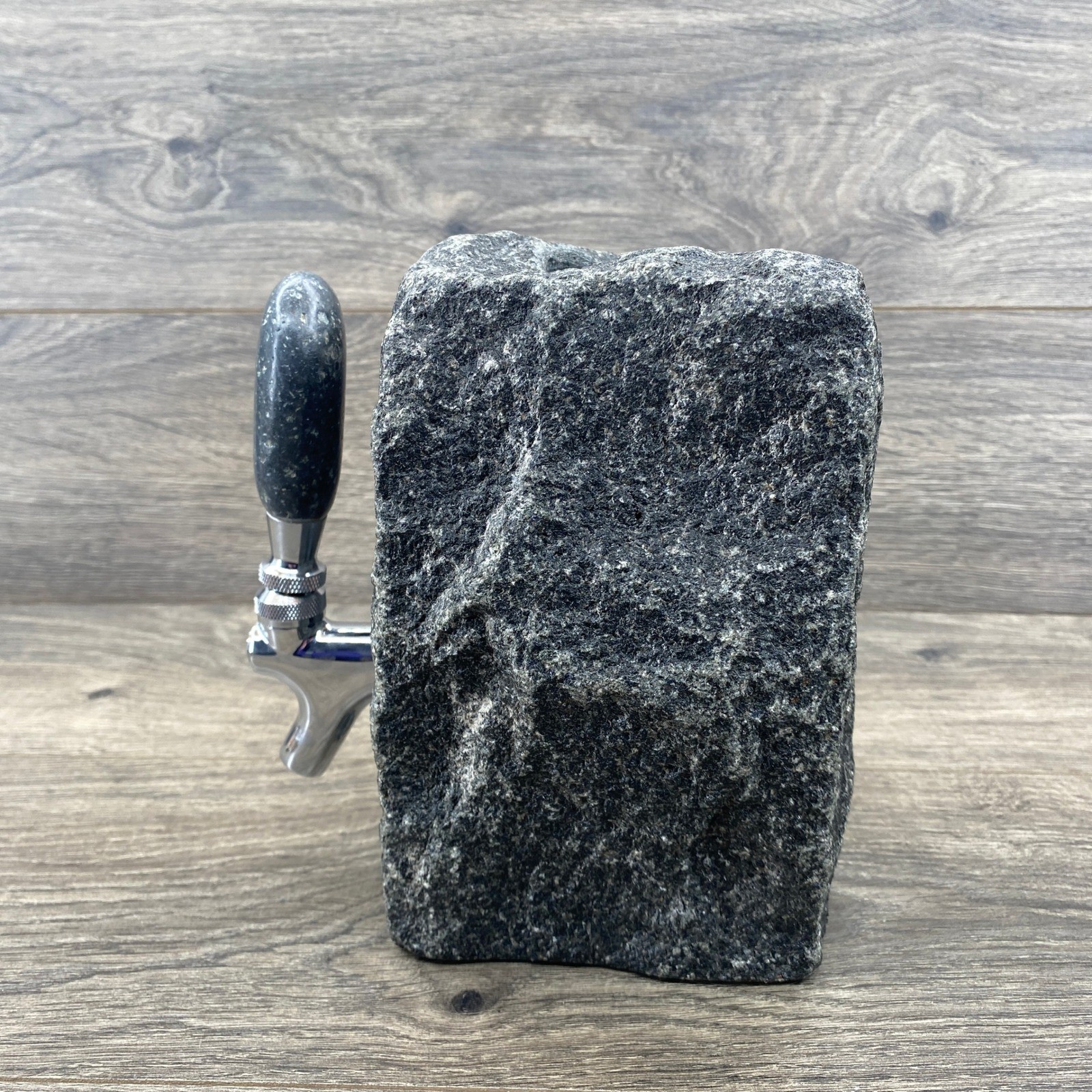 Funky Rock Designs Stone Drink Dispenser Handmade Granite Liquor Spigot USA Made