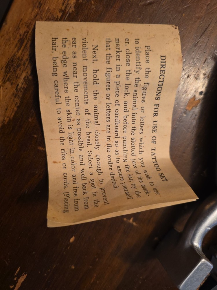 Stone .300 Pet Tattoo Kit