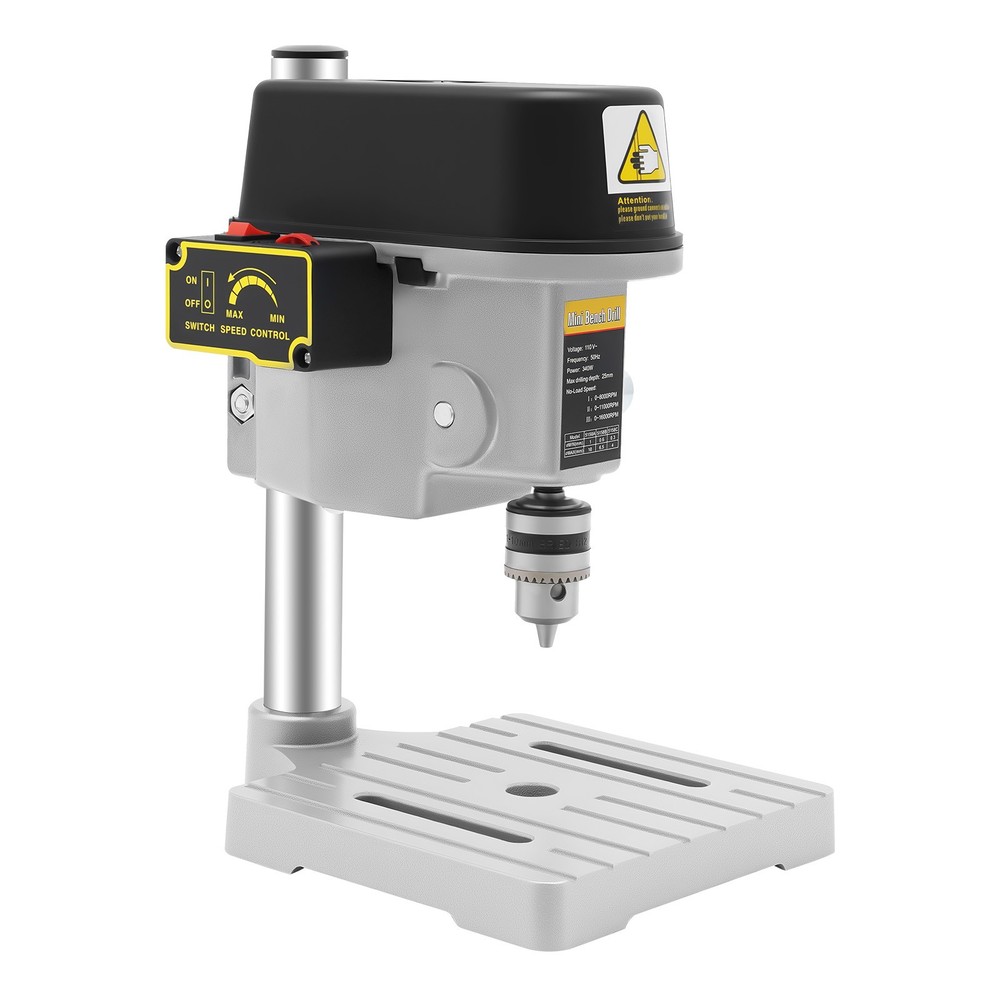 340W Mini Bench Drill Press Corded Mini Table Drill Portable Bench Drill Machine