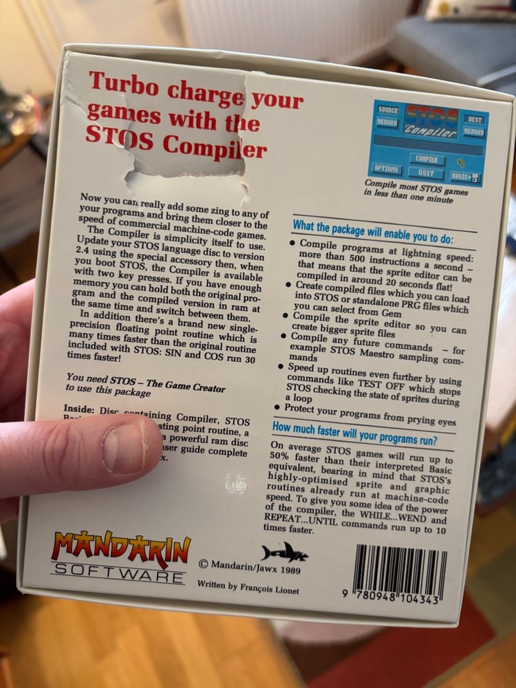 STOS - the Game Creator & STOS Compiler (Mandarin software), Atari ST