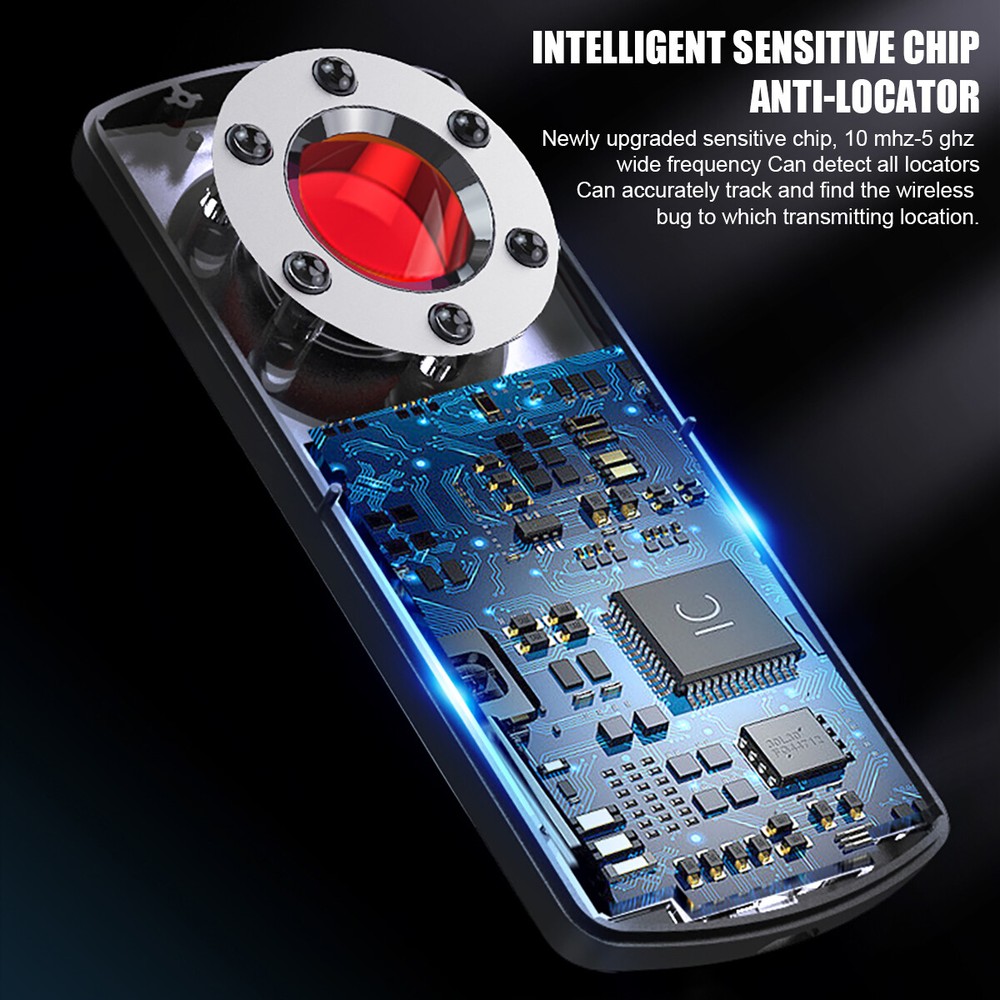 Mini GPS Tracker Finder Scanner Device Anti-Spy Hidden Camera Wireless Detector+