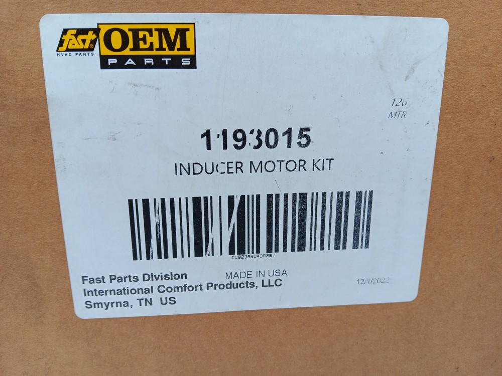 1193015 Inducer Motor Kit