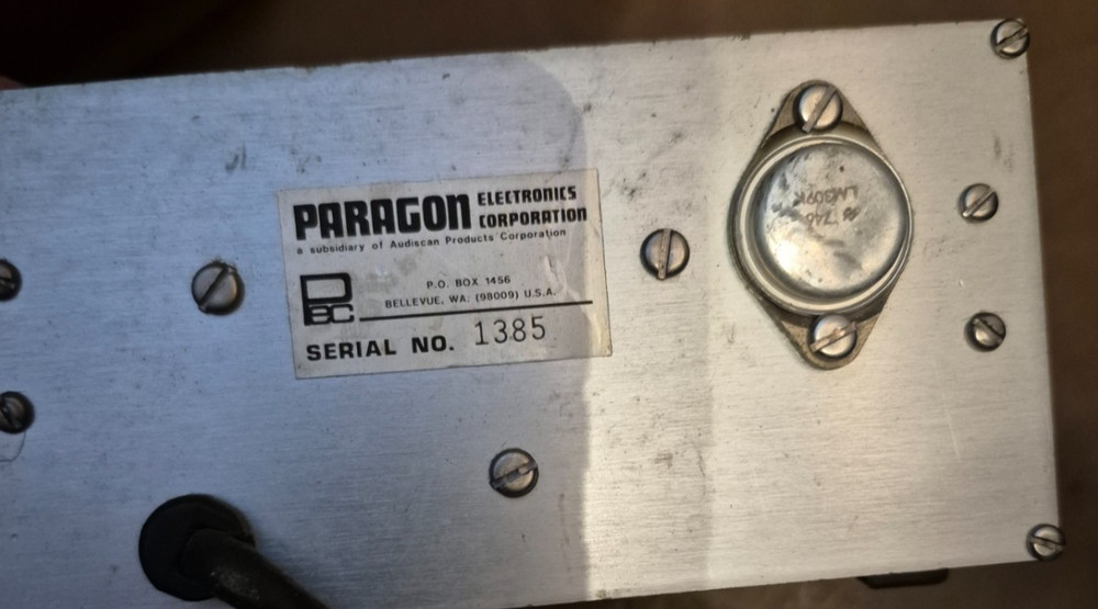 PARAGON ELECTRONICS CORP. ECHO BOX (VINTAGE)