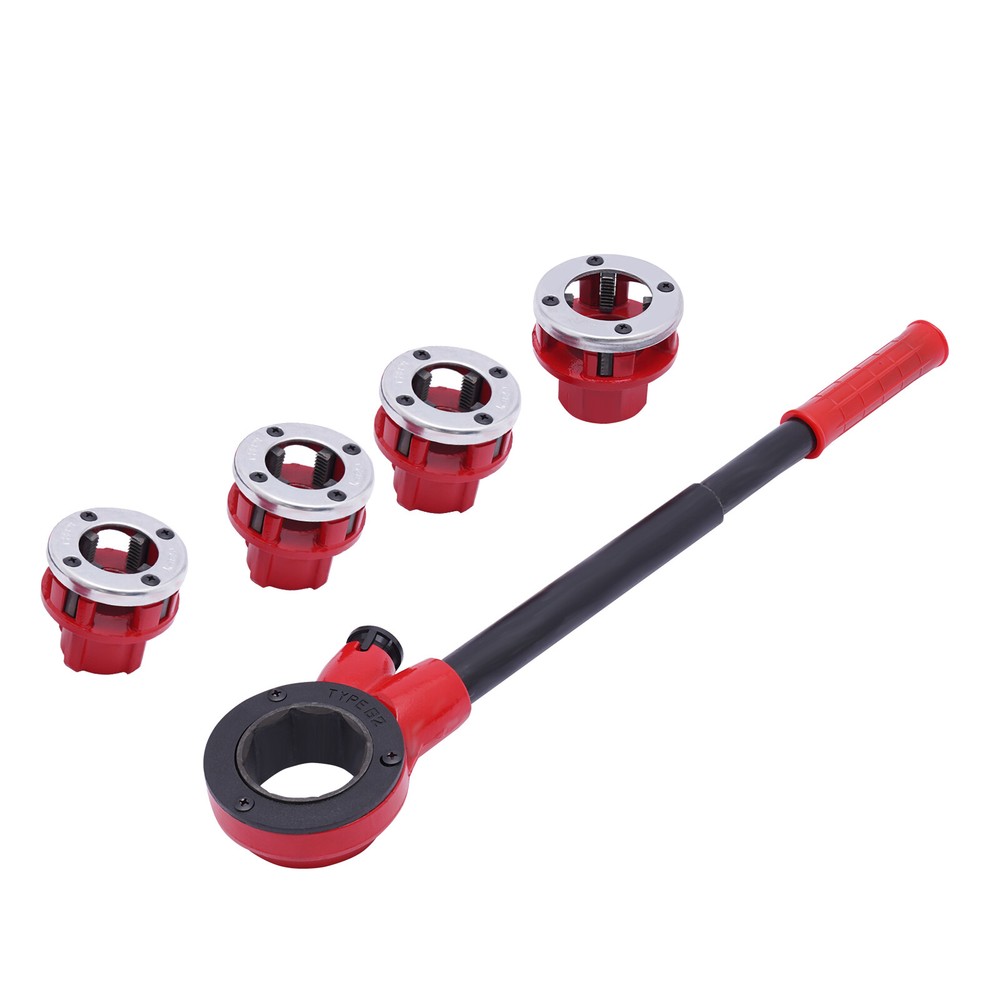 Pipe Threading Kit BSPT Manual Thread Cutting Steel Threader Plumbers Set