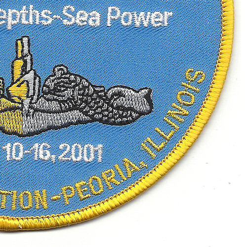 Submarine Base Convention Peoria 2001 Patch