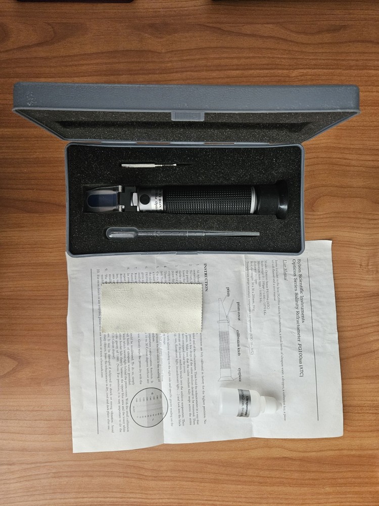 Sybon Portable Refractometer Reef Tank, Salinity Testing, Science, Water