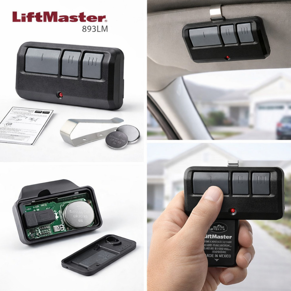 893LM LiftMaster Remote – 3-Button Garage Door Opener Security+ 2.0