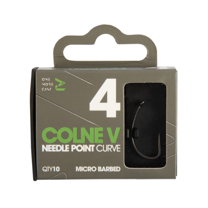 OMC Colne V Needle Point Hooks – Micro Barbed, All Sizes, Super Sharp Carp Hooks
