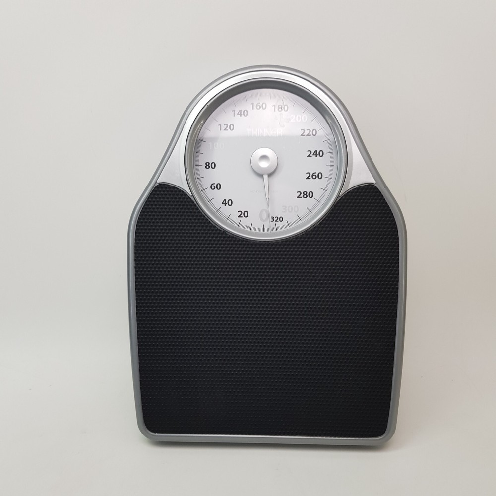 Thinner Extra-Large Dial Analog Precision Bathroom Scale, Body Weight 330 lb