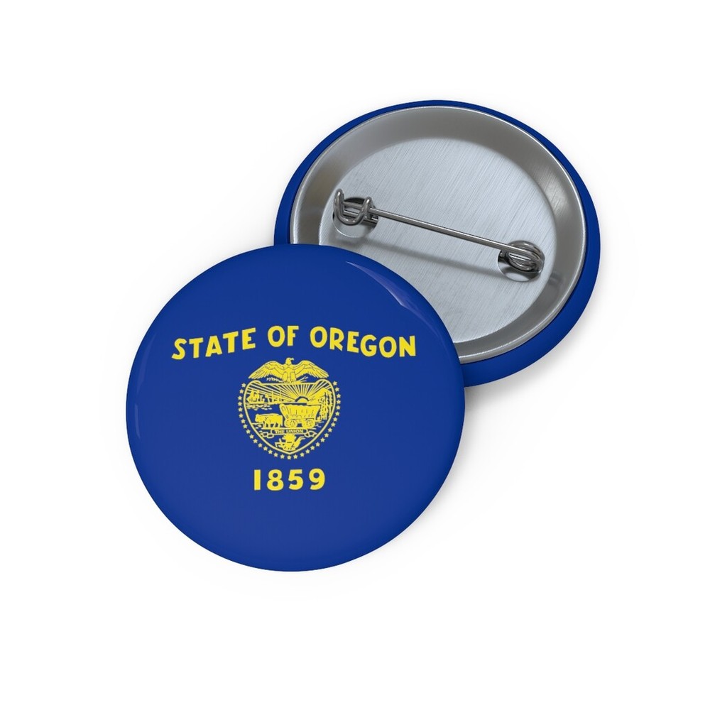 Official State of Oregon Flag Button