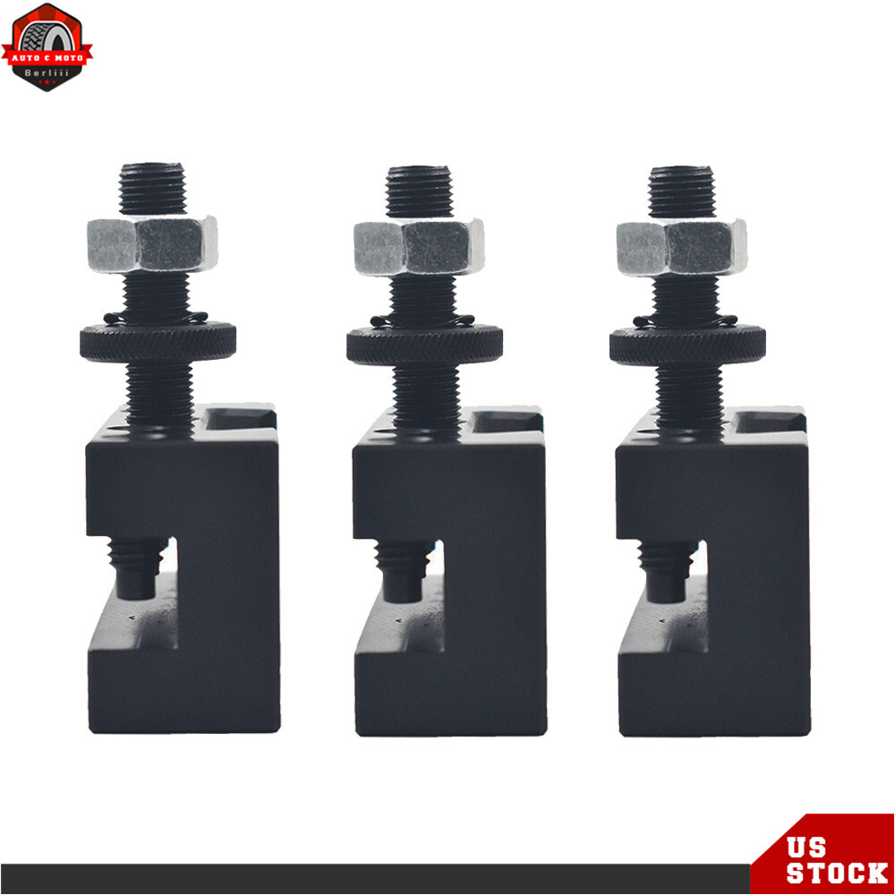 3Pack AXA #1 250-101 Quick Change Tool Post Turning & Facing Holder For Lathe