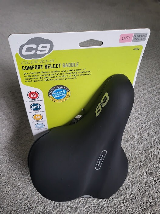 Cloud-9 Sport Bicycle Seat, Suspension, Comfort Saddle – 10" x 8" Brand New