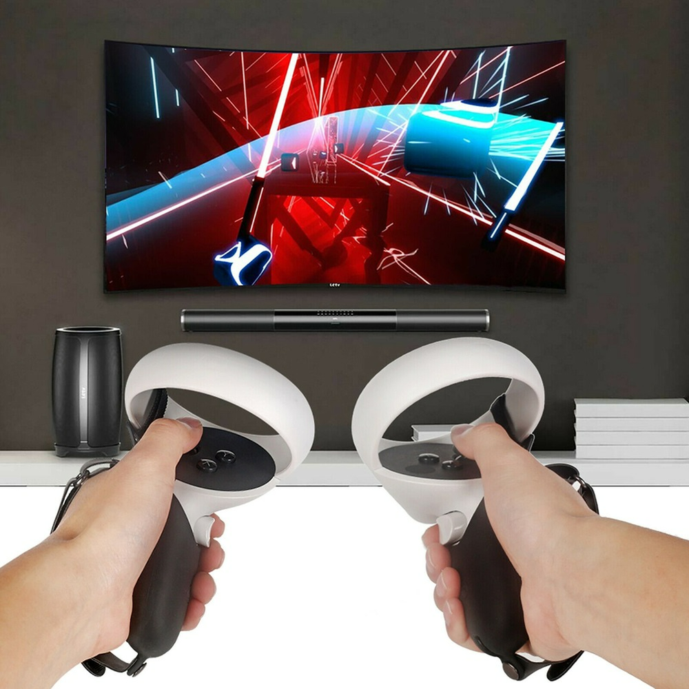 Handle Grip Cover Fixed Strap Protective Sleeve For Oculus Quest 2 Controller