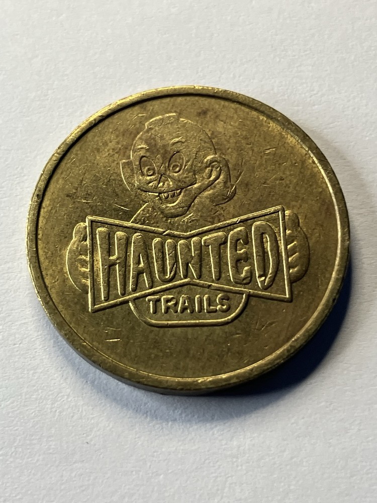 Haunted Trails Arcade Game Token 22mm #tz1